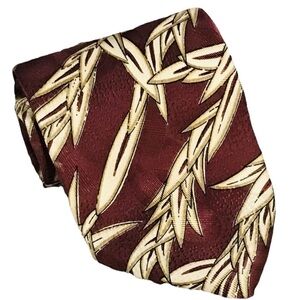 Hugo Boss Brown & Yellow Silk Necktie